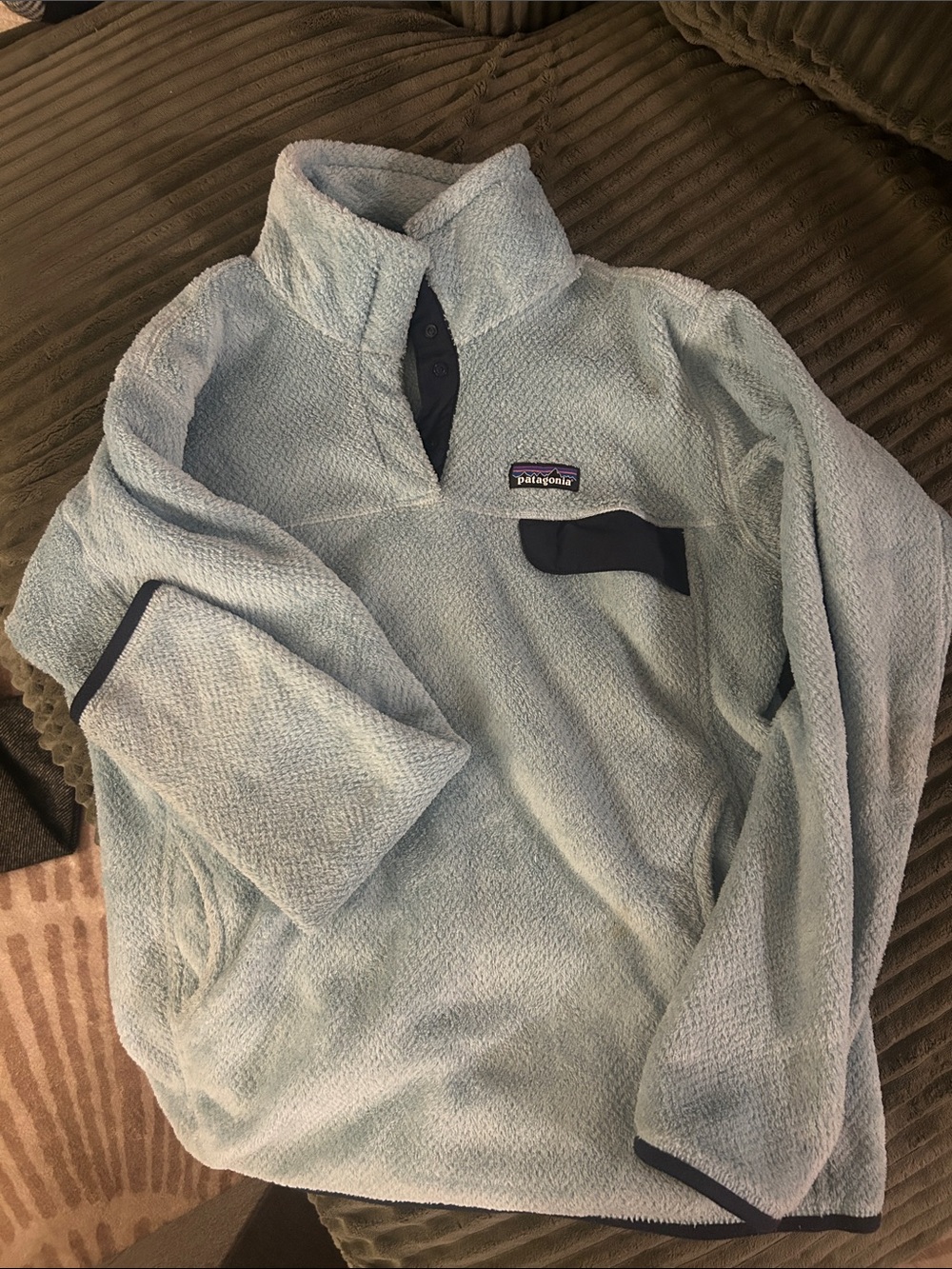 Patagonia Women’s Light Blue Synchilla Fleece Pullover